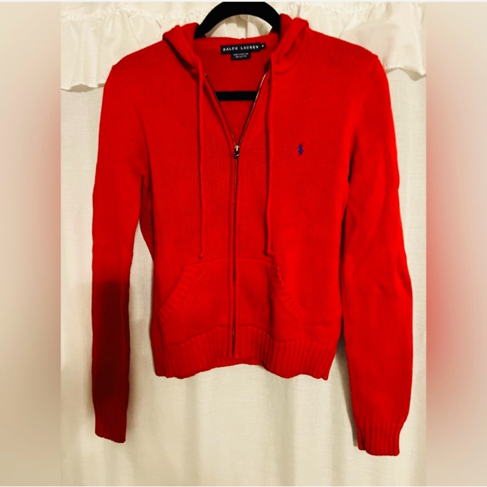 Ralph Lauren Red Hoodie Medium